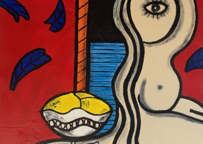 Une femme à Menton (d'après F. Lebraly)